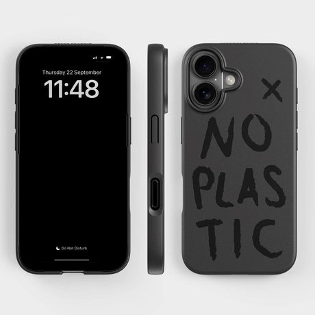agood company iPhone 16 PLNTPRTCT Cover - Black / No Plastic