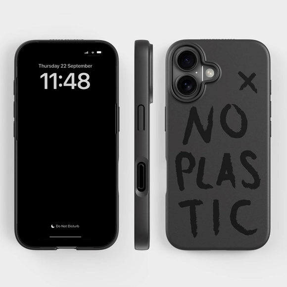 agood company iPhone 16 PLNTPRTCT Cover - Black / No Plastic
