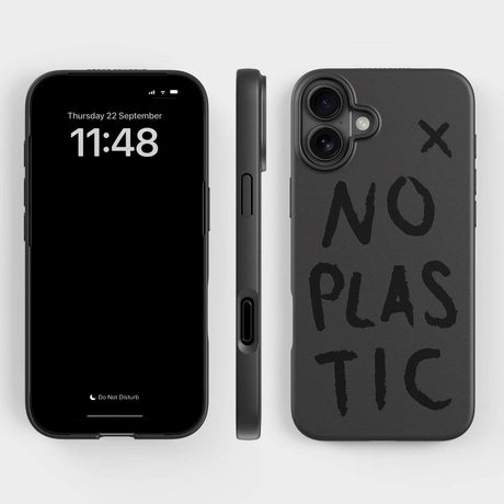 agood company iPhone 16 Plus PLNTPRTCT Cover - Black / No Plastic