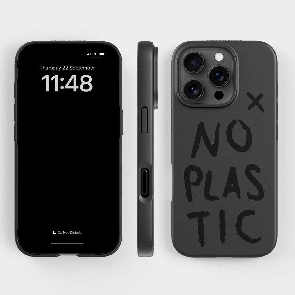 agood company iPhone 16 Pro PLNTPRTCT Cover - Black / No Plastic