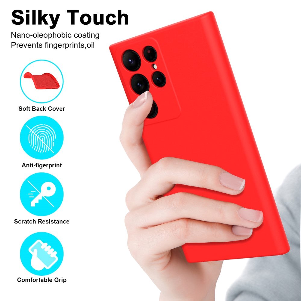 Samsung Galaxy S23 Ultra Liquid Silikone Cover - Lilla