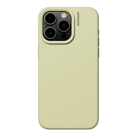Nudient Base Silicone iPhone 15 Pro Cover - Pale Yellow