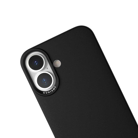 Nudient Thin Case iPhone 16 Cover - MagSafe Kompatibel - Ink Black