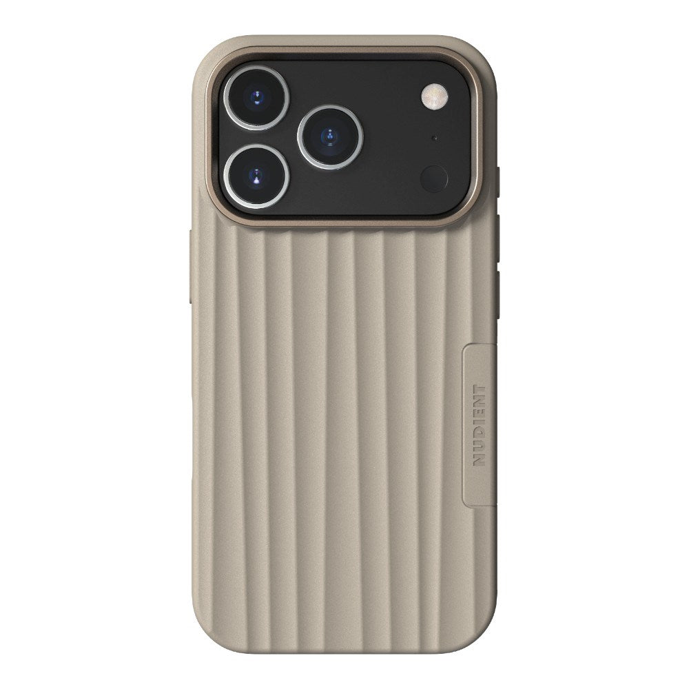 iPhone 18 Pro / 17 Pro Nudient Bold Case - MagSafe Kompatibel - Linen Beige