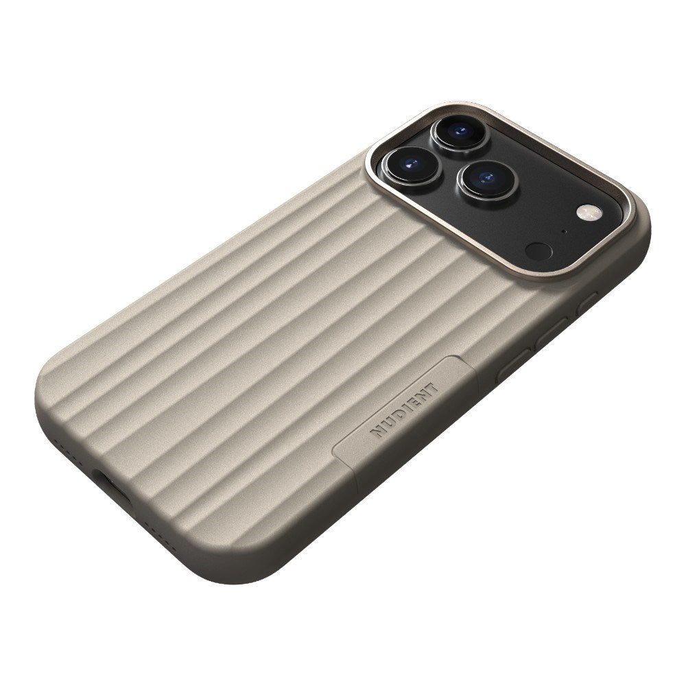 iPhone 18 Pro / 17 Pro Nudient Bold Case - MagSafe Kompatibel - Linen Beige