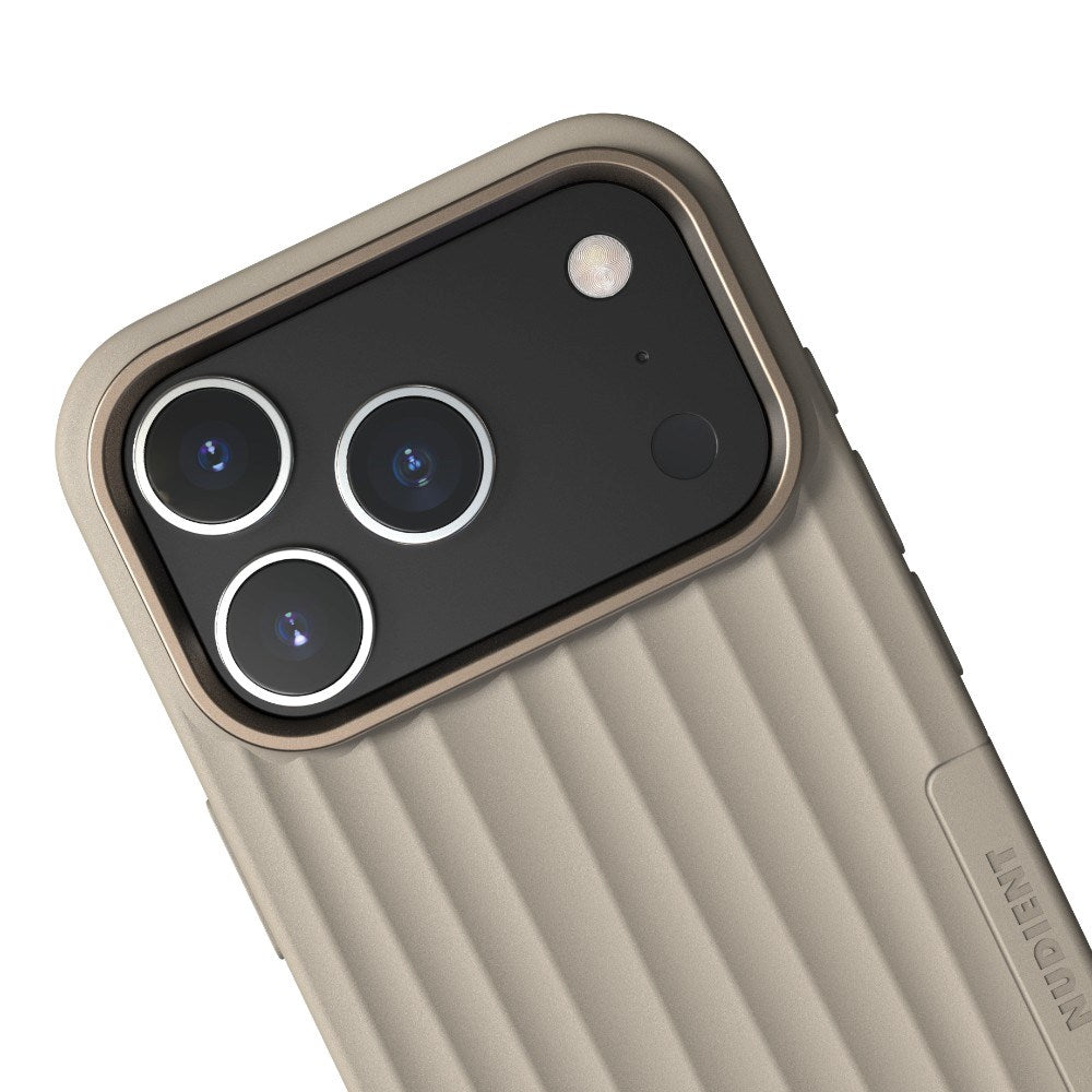 iPhone 18 Pro / 17 Pro Nudient Bold Case - MagSafe Kompatibel - Linen Beige