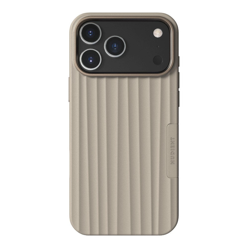 iPhone 18 Pro Max / 17 Pro Max Nudient Bold Case - MagSafe Kompatibel - Linen Beige