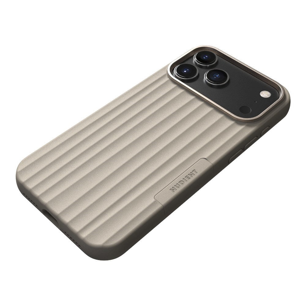 iPhone 18 Pro Max / 17 Pro Max Nudient Bold Case - MagSafe Kompatibel - Linen Beige