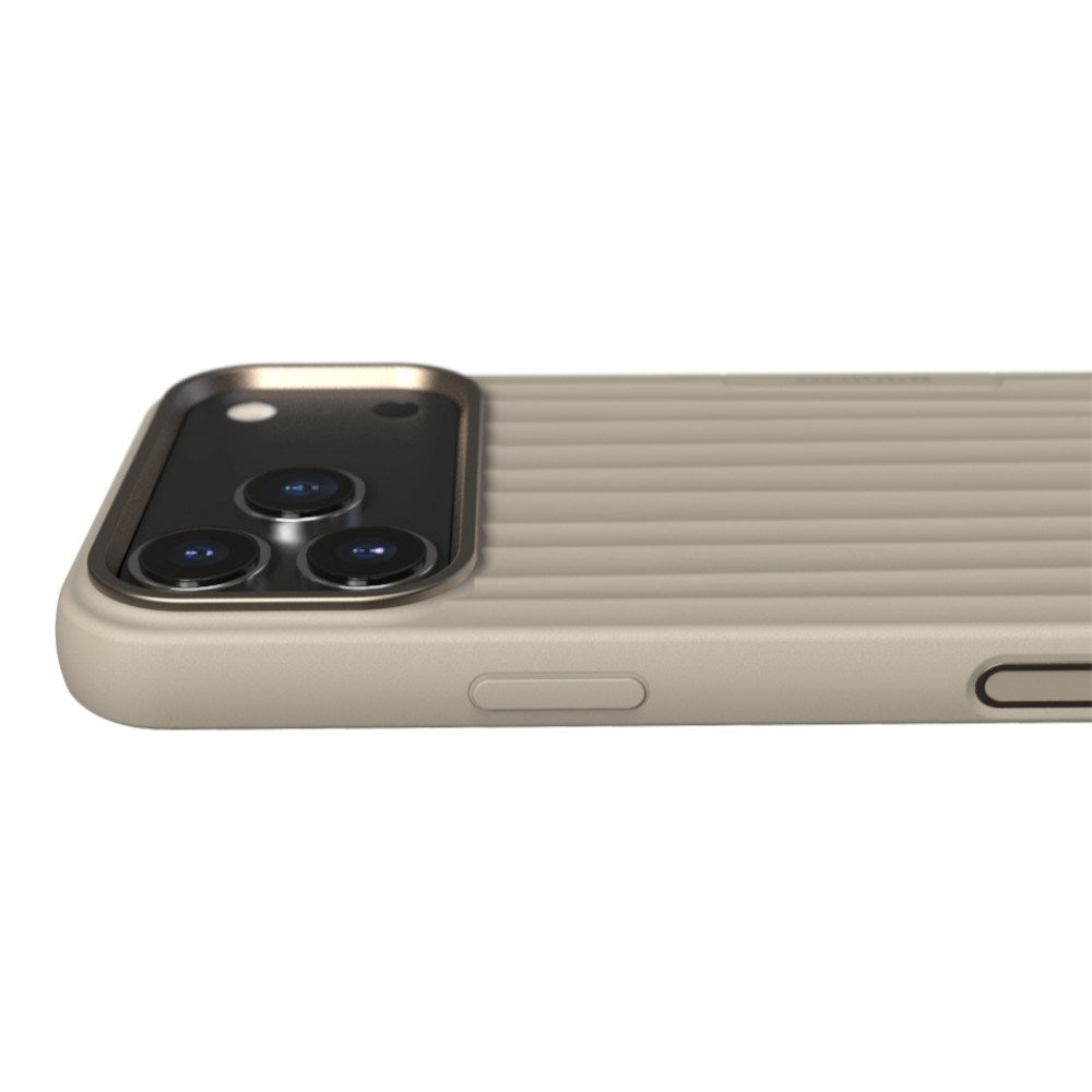 iPhone 18 Pro Max / 17 Pro Max Nudient Bold Case - MagSafe Kompatibel - Linen Beige