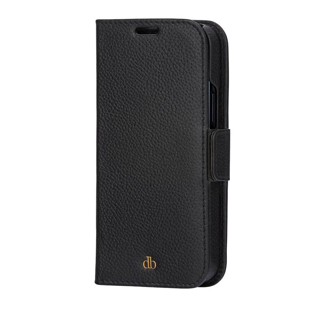iPhone 13 Mini dbramante1928 New York Magnetisk Ægte Læder Cover m. Pung - Night Black