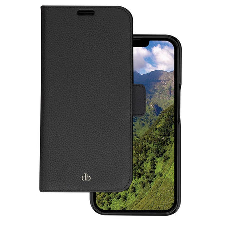dbramante1928 iPhone 14 Pro New York 2-i-en Læder Flipcover - Sort