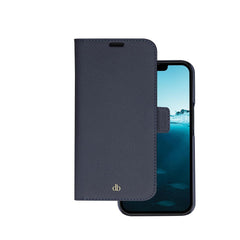 dbramante1928 iPhone 14 New York 2-i-en Læder Flipcover - Blå