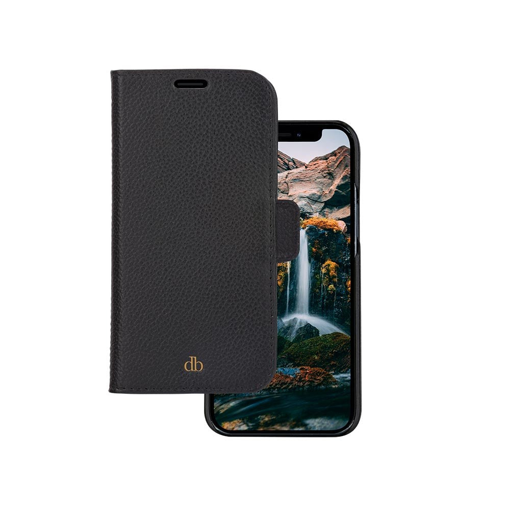 dbramante1928 iPhone 12/12 Pro New York 2-i-en Læder Flipcover - Sort