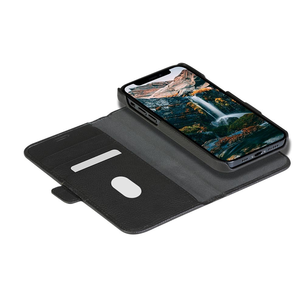 dbramante1928 iPhone 12/12 Pro New York 2-i-en Læder Flipcover - Sort