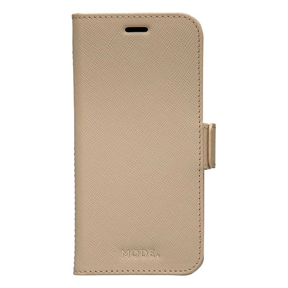 iPhone 12 / 12 Pro dbramante1928 Mode New York Ægte Magnetisk Læder Cover m. Pung - Sahara Sand