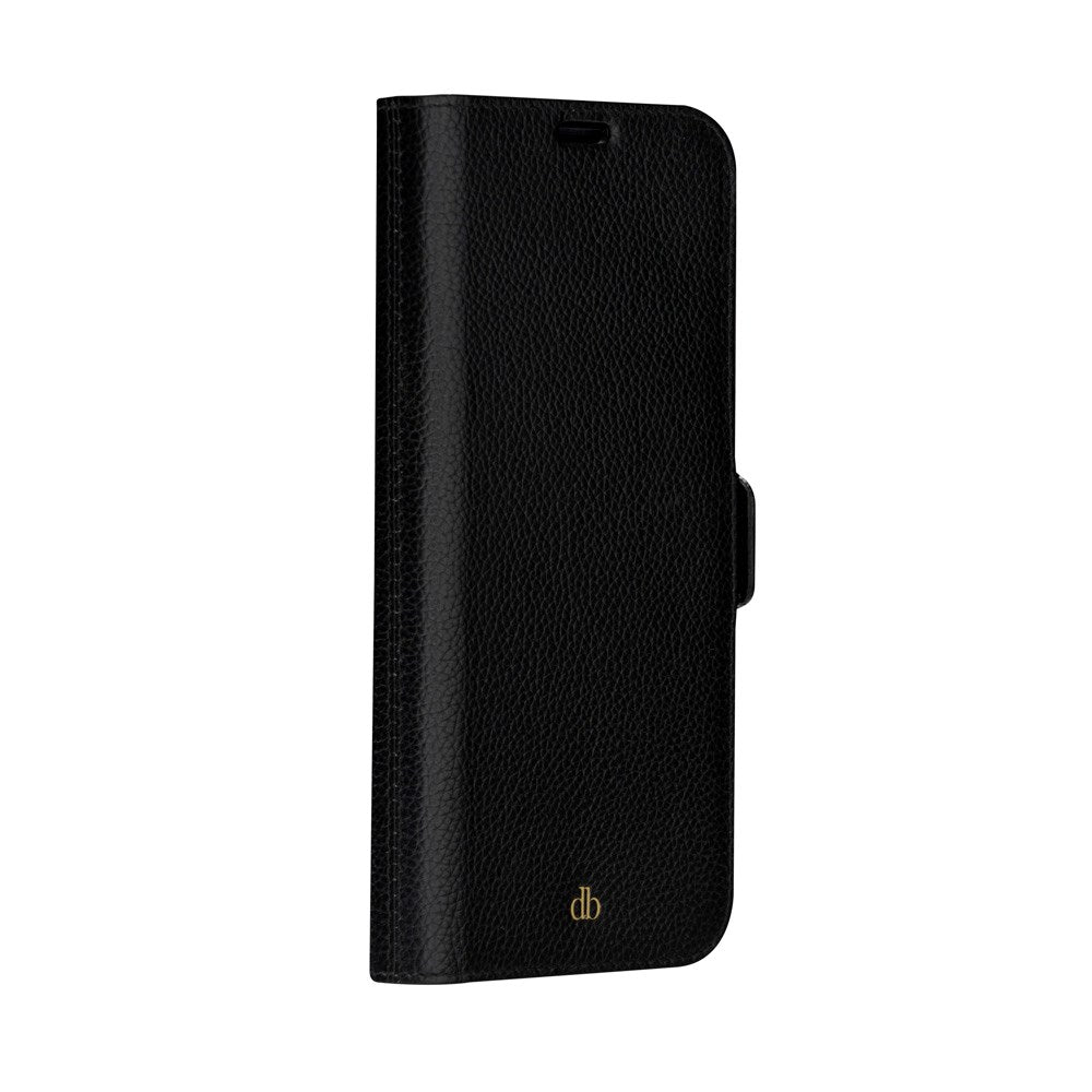 iPhone 14 Plus dbramante1928 New York 2-i-1 Ægte Læder Flip Cover - Night Black