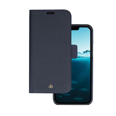 iPhone 14 Pro Max dbramante1928 New York 2-i-1 Ægte Læder Flip Cover - Pacific Blue