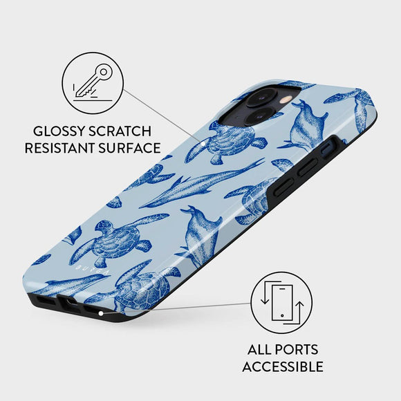 Burga iPhone 15 Tough Fashion Case - Aquatic Dance