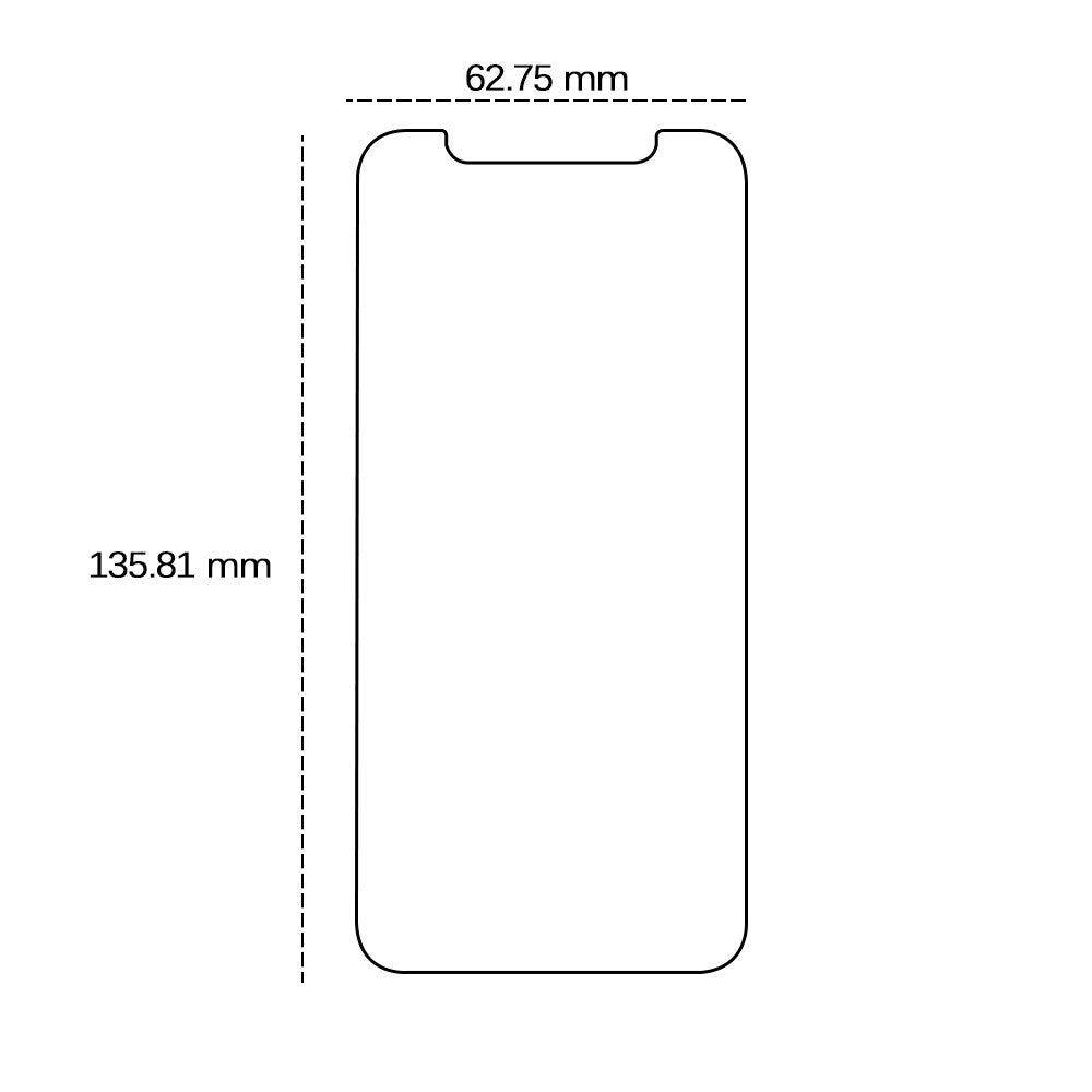 iPhone 11 Pro / X / XS TFO Skærmbeskyttelsesglas - Gennemsigtig