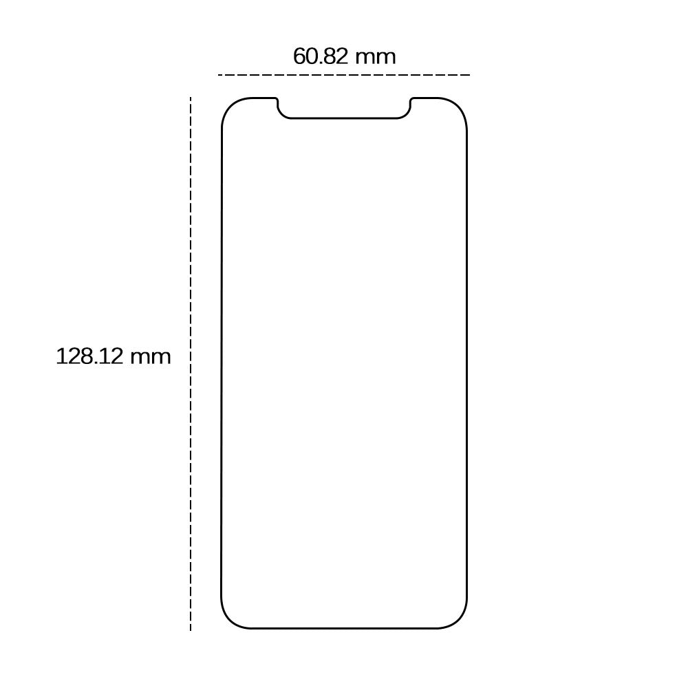 iPhone 13 Mini TFO Skærmbeskyttelsesglas - Gennemsigtig