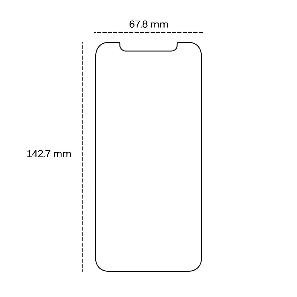 iPhone 17e / 16e / 14 / 13 / 13 Pro TFO Skærmbeskyttelsesglas - Gennemsigtig