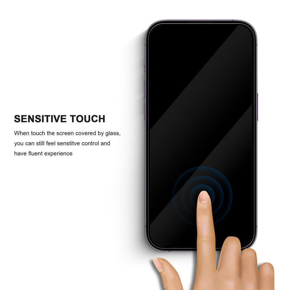 iPhone 16 / 15 TFO 2.5D Premium Skærmbeskyttelse - Gennemsigtig