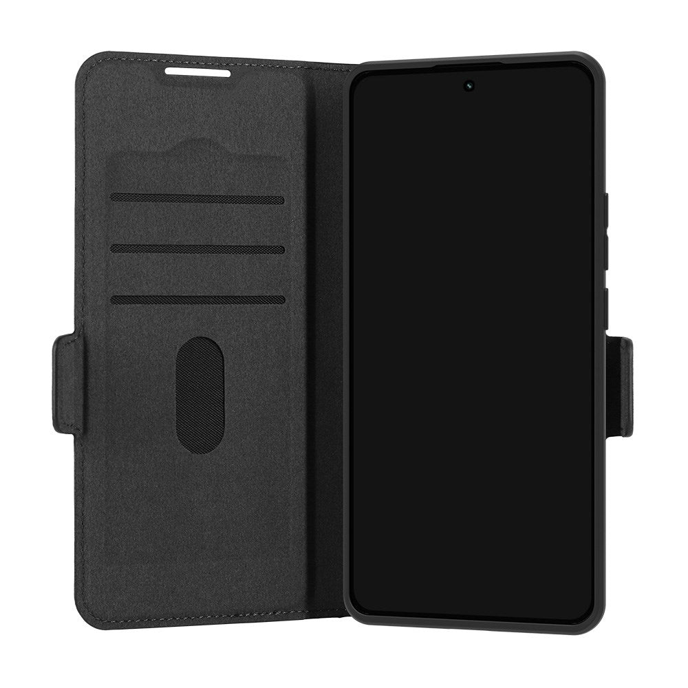Xiaomi Redmi Note 14 Pro dbramante1928 Oslo Pro Slim Genanvendt Plastik Flip Cover m. Kortholder - Sort