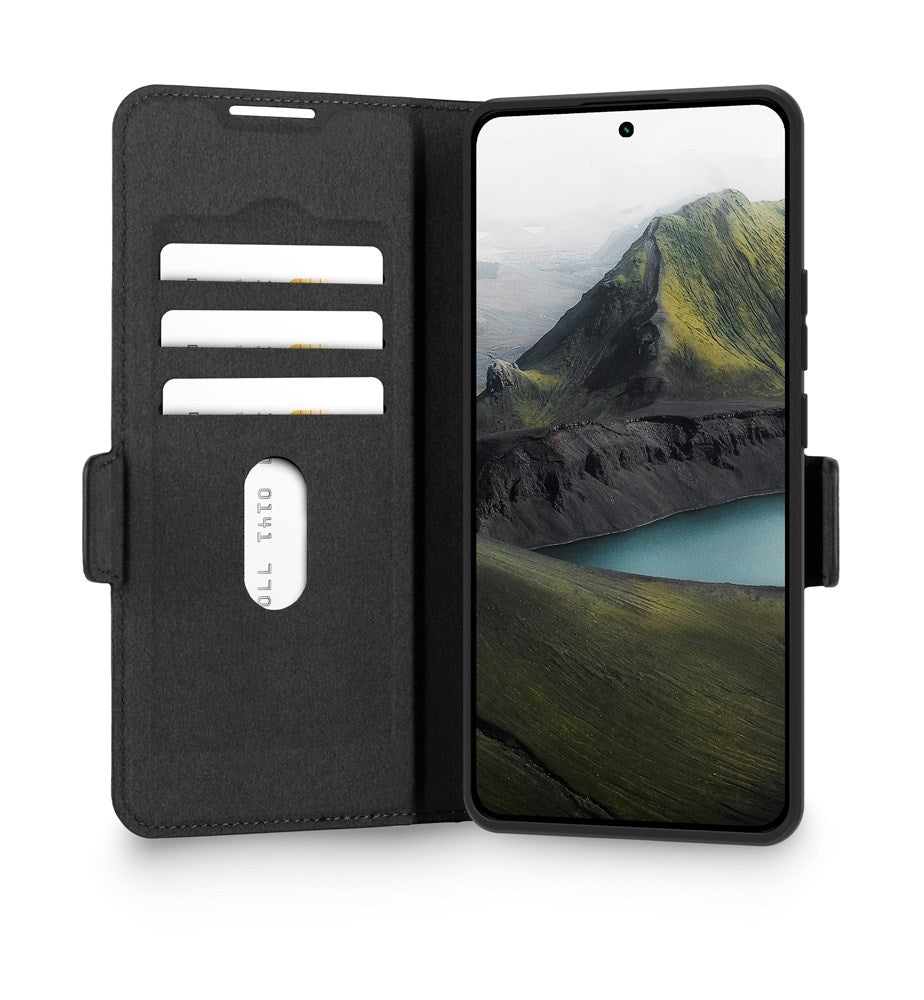 Xiaomi Redmi Note 14 Pro+ dbramante1928 Oslo Pro Slim Genanvendt Plastik Flip Cover m. Kortholder - Sort