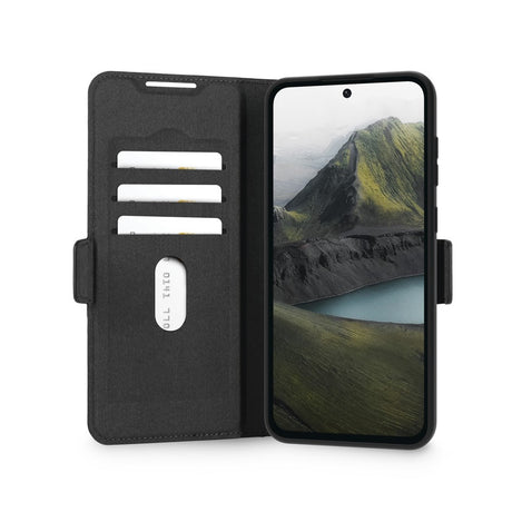 Xiaomi 15 dbramante1928 Oslo Pro Slim Genanvendt Plastik Flip Cover m. Kortholder - Sort