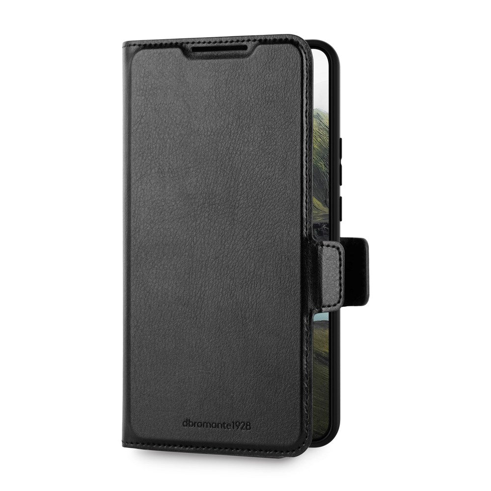 Xiaomi 15 Ultra dbramante1928 Oslo Pro Slim Genanvendt Plastik Flip Cover m. Kortholder - Sort
