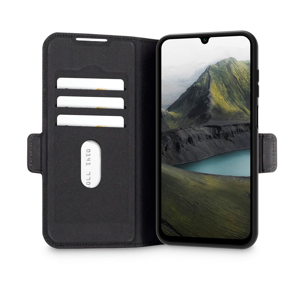 Samsung Galaxy A26 (5G) dbramante1928 Oslo Pro Slim Genanvendt Plastik Flip Cover m. Kortholder - Sort