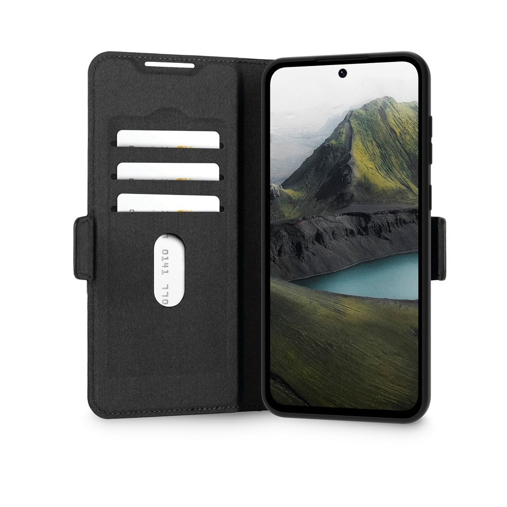 Samsung Galaxy A36 (5G) dbramante1928 Oslo Pro Slim Genanvendt Plastik Flip Cover m. Kortholder - Sort