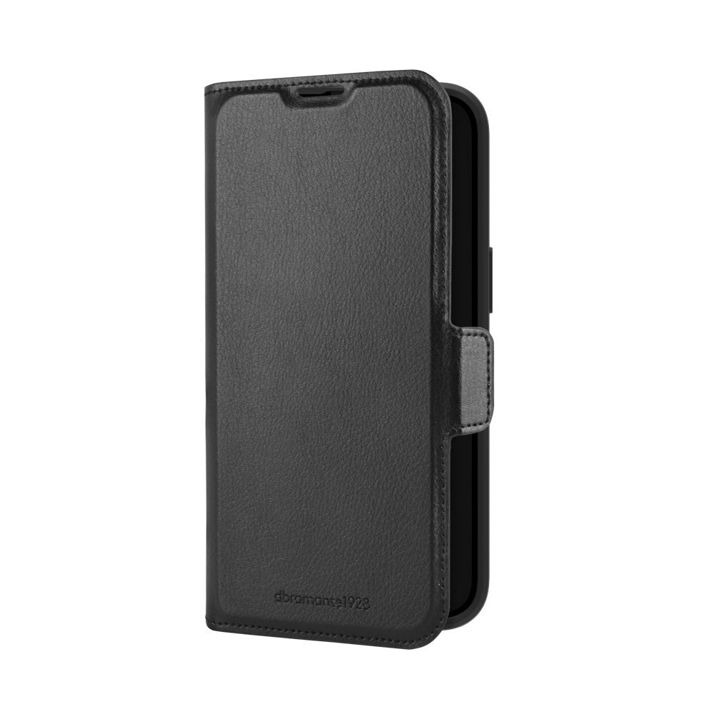 iPhone 17e / 16e dbramante1928 Oslo Pro Slim Genanvendt Plastik Flip Cover m. Kortholder - Black