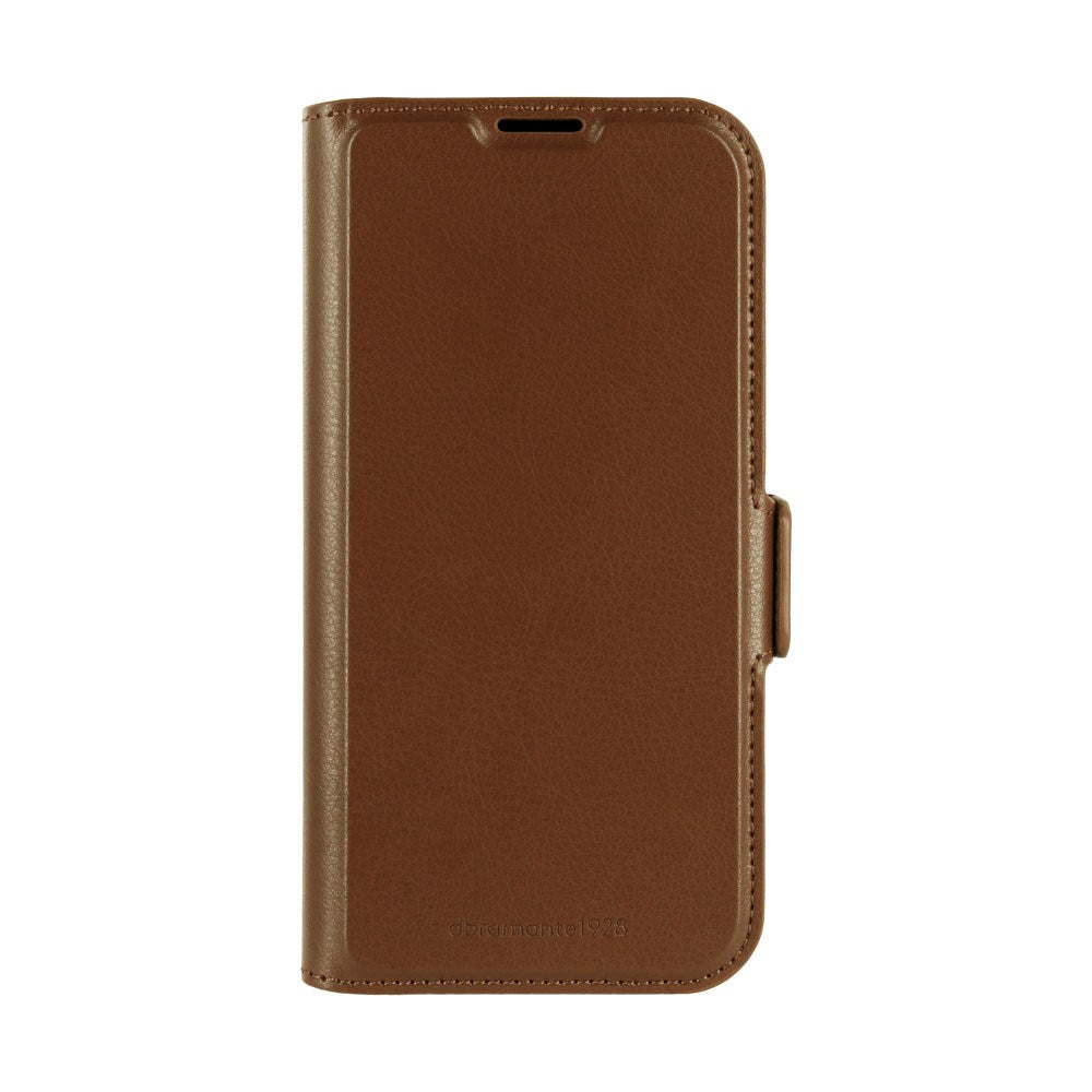 iPhone 17e / 16e dbramante1928 Oslo Pro Slim Genanvendt Plastik Flip Cover m. Kortholder - Dark Tan