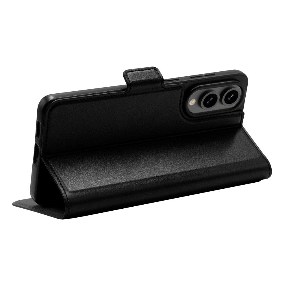 Samsung Galaxy S25 Edge dbramante1928 Oslo Pro Slim Genanvendt Plastik Flip Cover m. Kortholder - Sort