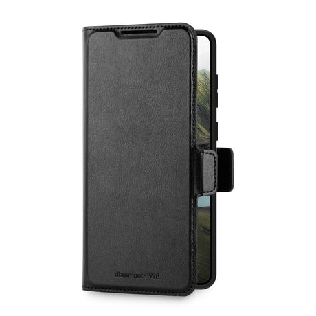 Samsung Galaxy S25 Edge dbramante1928 Oslo Pro Slim Genanvendt Plastik Flip Cover m. Kortholder - Sort