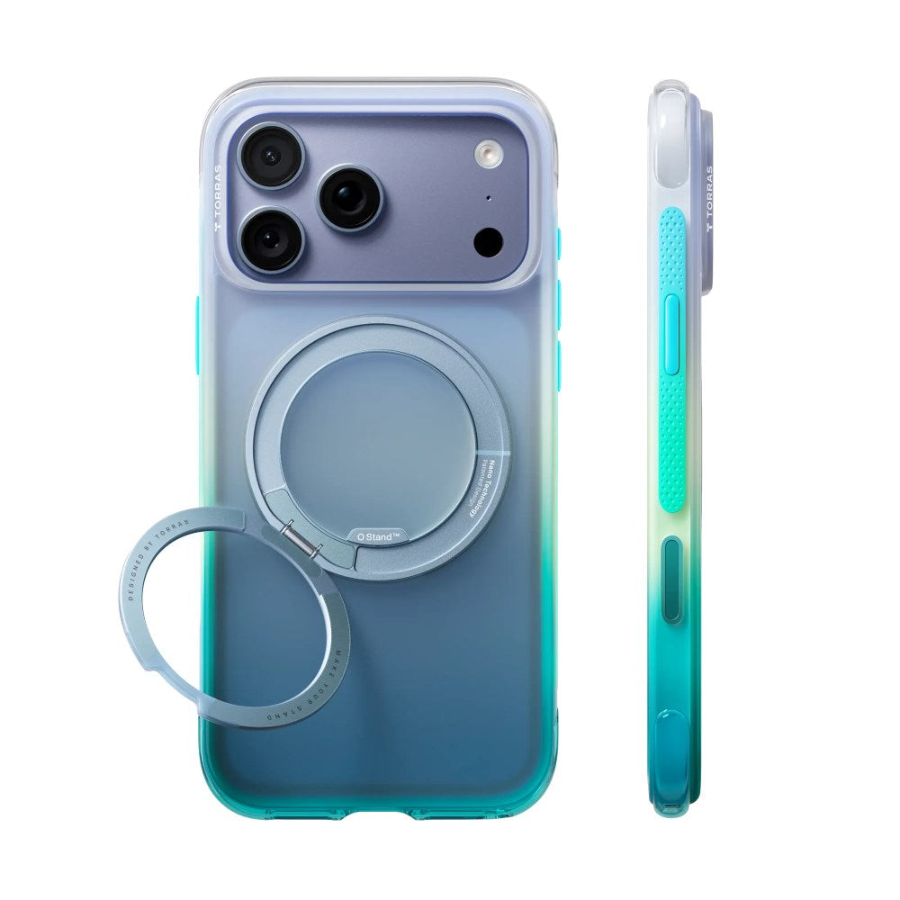 iPhone 18 Pro Max / 17 Pro Max TORRAS O3 Air Gradient Cover - MagSafe Kompatibel - Alaska Aurora