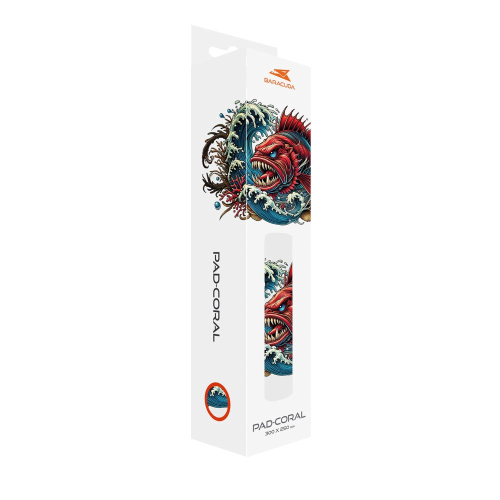 Baracuda CORAL M Gaming Musemåtte - 300 x 250 mm - Hvid