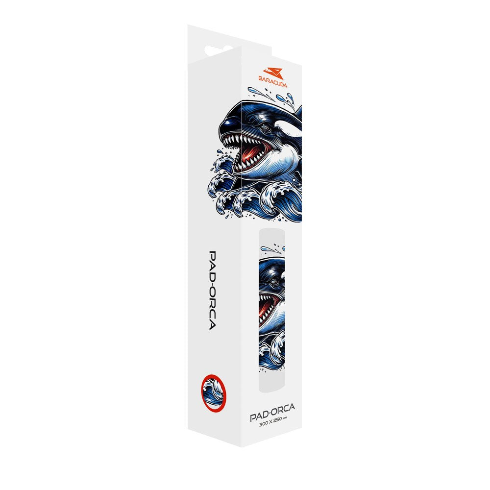 Baracuda ORCA M Gaming Musemåtte - 300 x 250 mm - Hvid