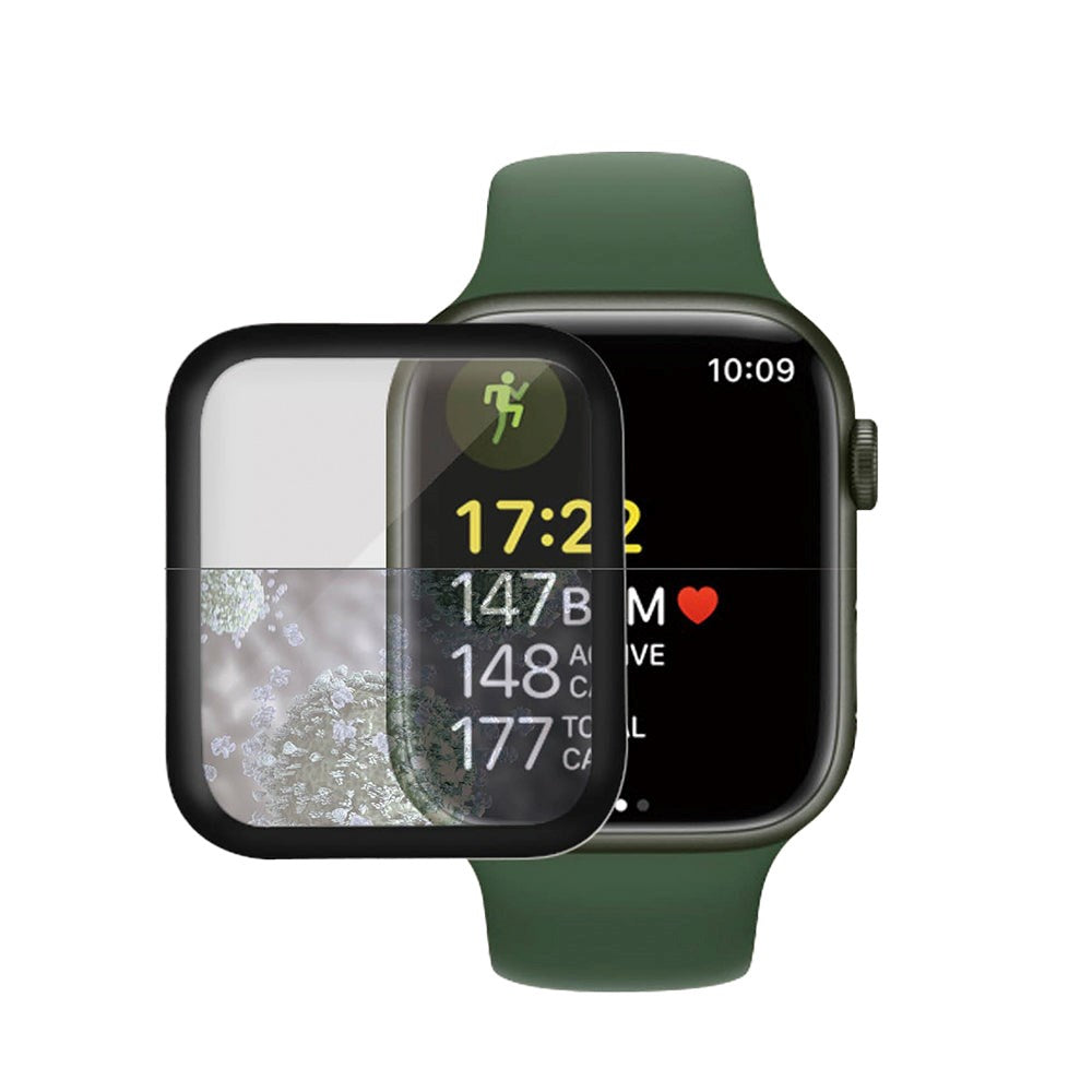 PanzerGlass Apple Watch 8/7 (41mm) Hærdet Glas - Sort Kant