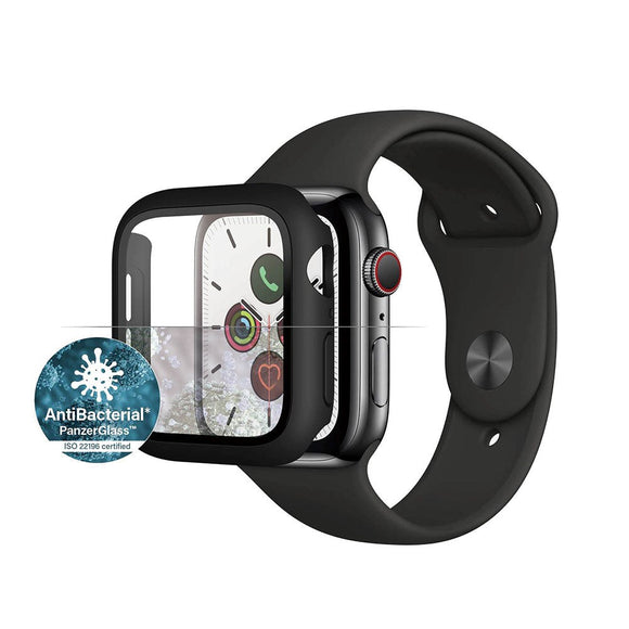 PanzerGlass Apple Watch SE/6/5/4 (44mm) Full Body Protection Cover + Indbygget Skærmbeskyttelse - Sort
