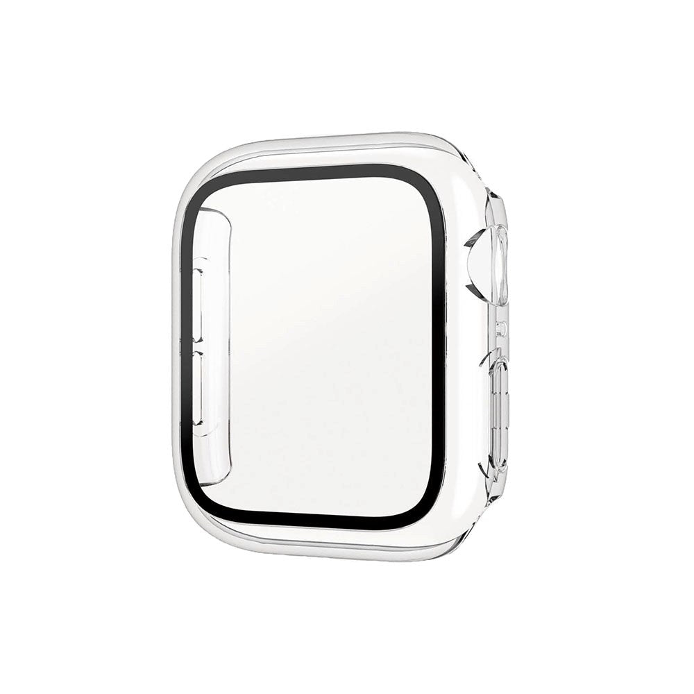 PanzerGlass Apple Watch SE/6/5/4 (44mm) Full Body Protection Cover + Indbygget Skærmbeskyttelse - Gennemsigtig m. Sort Kant