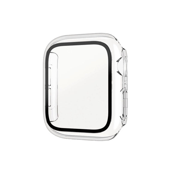 PanzerGlass Apple Watch SE/6/5/4 (44mm) Full Body Protection Cover + Indbygget Skærmbeskyttelse - Gennemsigtig m. Sort Kant