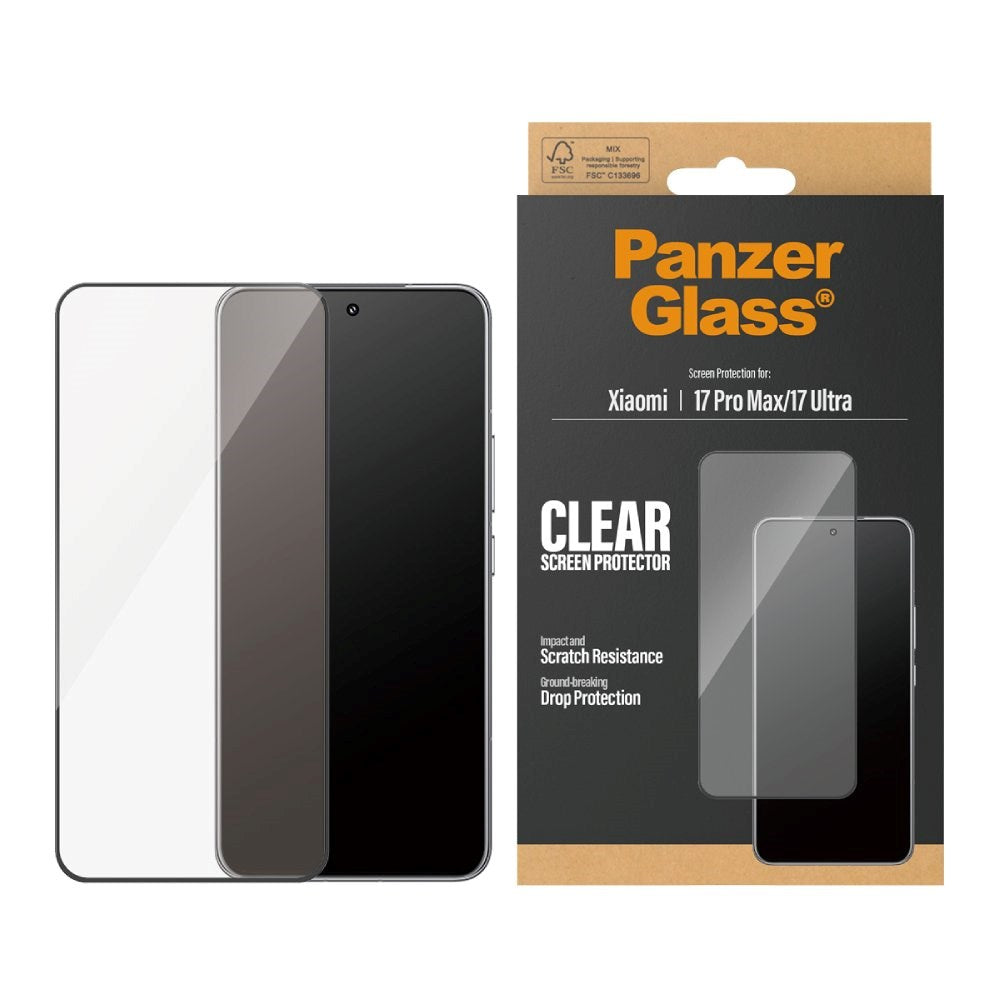 Xiaomi 17 Ultra PanzerGlass Skærmbeskyttelsesglas - Ultra Wide Fit - Gennemsigtig