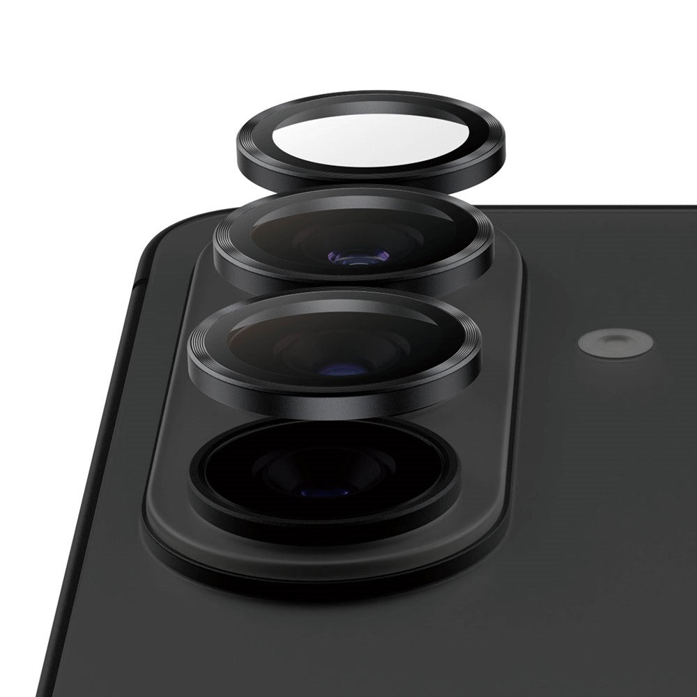Samsung Galaxy S26 / S26+ (Plus) PanzerGlass Ceramic Hoops Kameralinsebeskyttelse m. Installationsramme - Sort