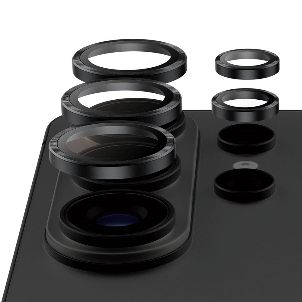 Samsung Galaxy S26 Ultra PanzerGlass Ceramic Hoops Kameralinsebeskyttelse m. Installationsramme - Sort