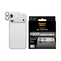 iPhone 17 Pro Max PanzerGlass FENDER Kameralinsebeskyttelse - Silver