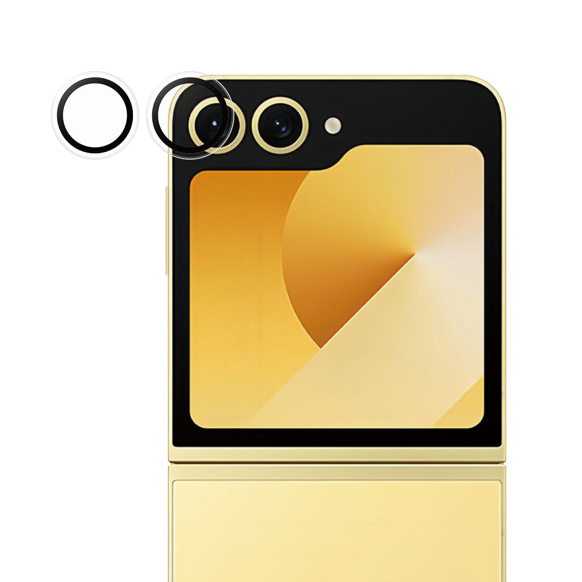 Samsung Galaxy Z Flip7 FE PanzerGlass Hoops Kameralinsebeskyttelse - Gennemsigtig