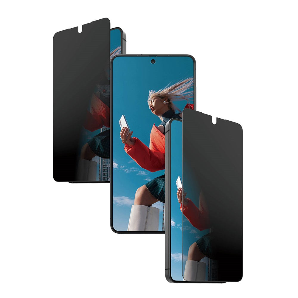 Samsung Galaxy S26 PanzerGlass 2-Way Privacy Skærmbeskyttelse m. EasyAligner - Gennemsigtig