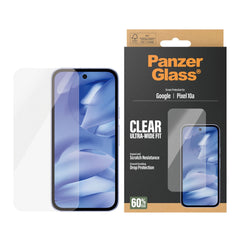Google Pixel 10a PanzerGlass Skærmbeskyttelsesglas - Ultra Wide Fit - Gennemsigtig